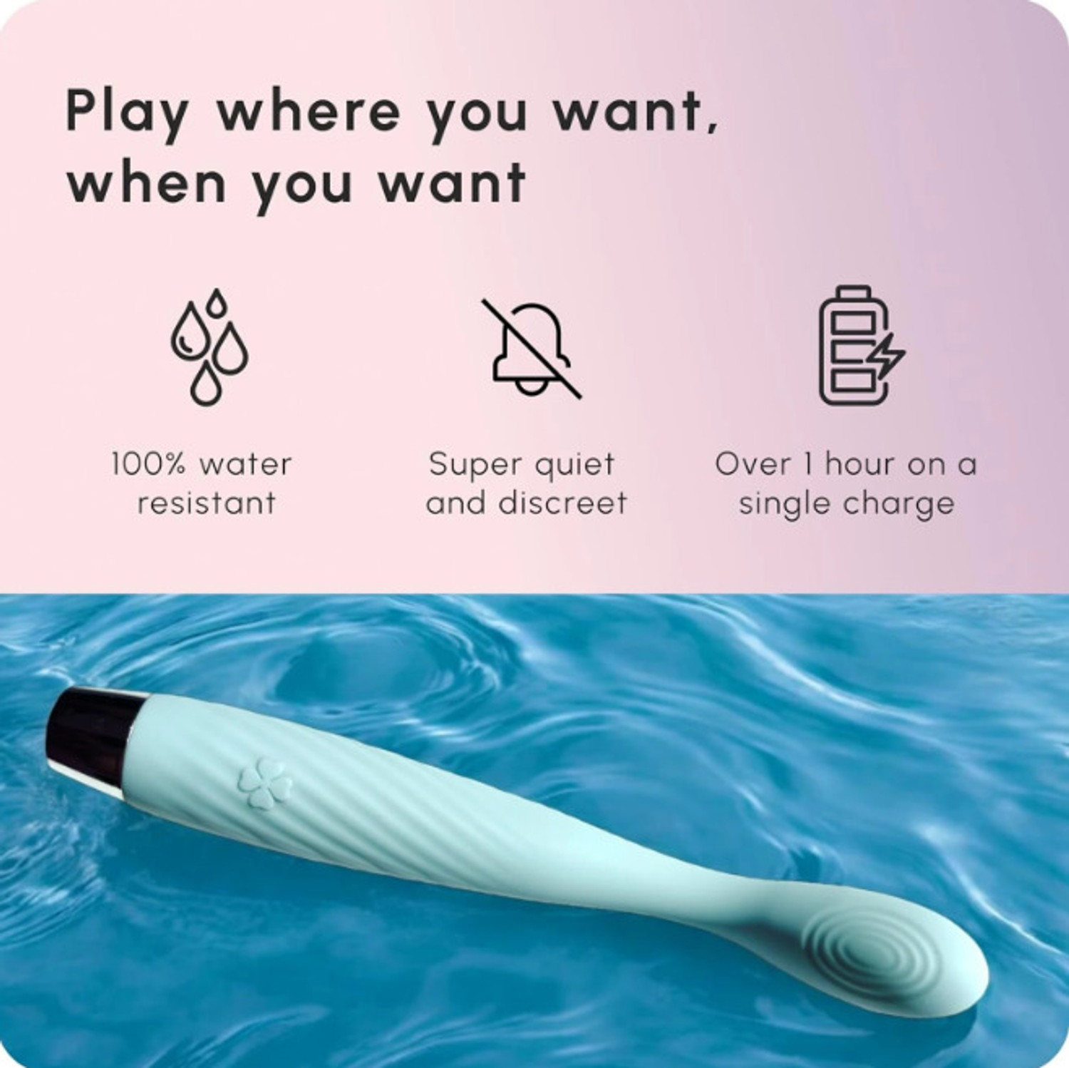 Image of naughty life groove-1 Groove Rechargeable Full Body Massager with 10 Modes & Waterproof Design Massager