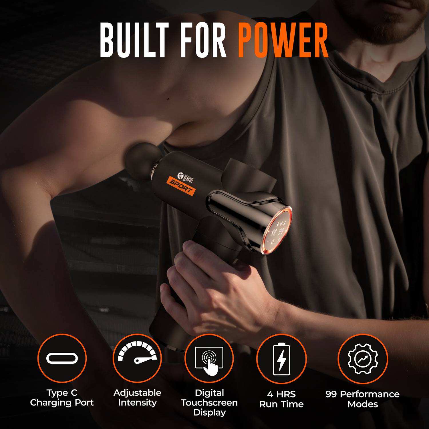 BEARDO Sport Deep Tissue Massage Gun - Image 3