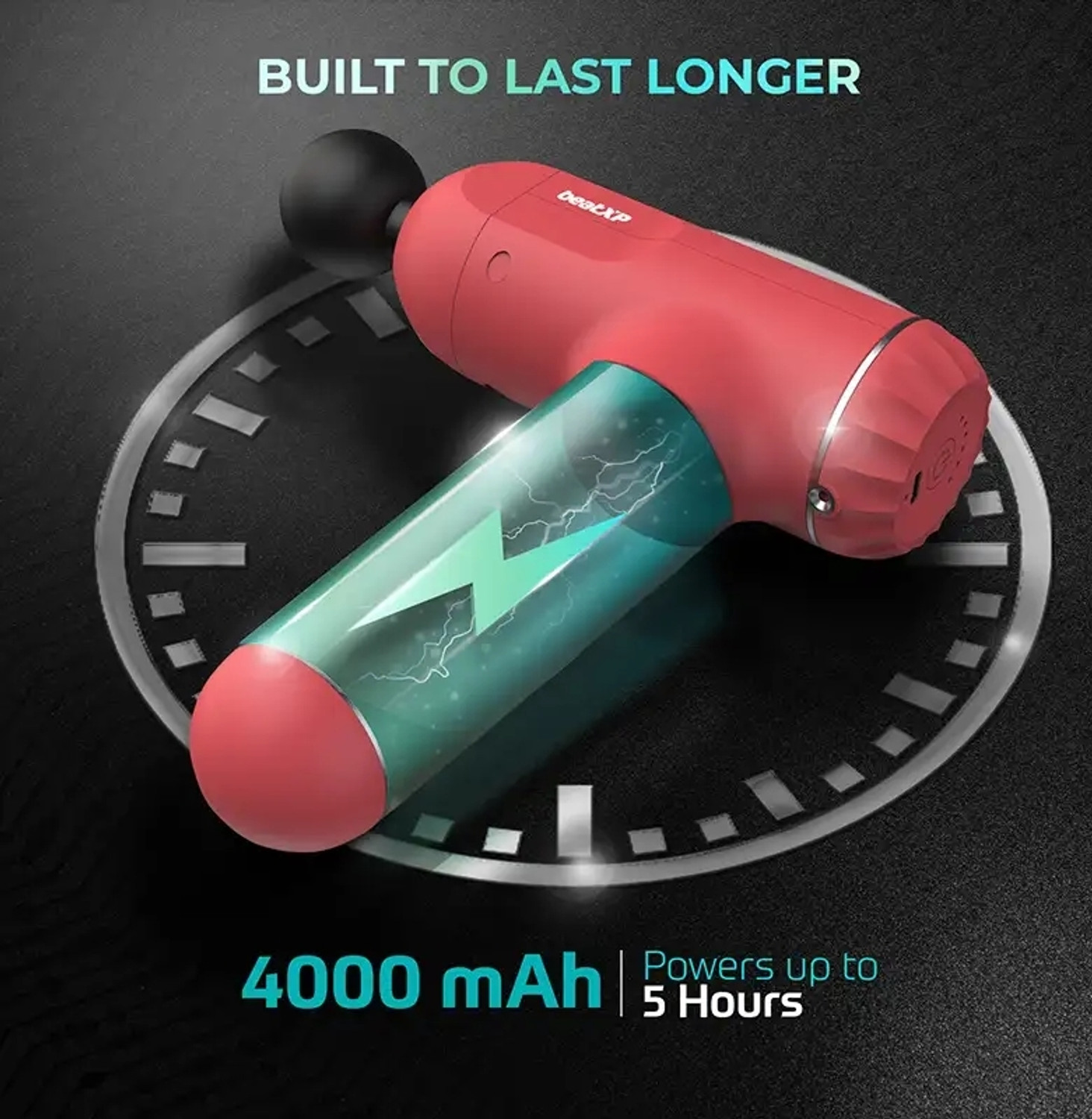 Image of RLN beatXP Bolt Deep Tissue Massage Gun, Percussion Muscle Massager Pain Relief Neck, Shoulder, Back, Foot for Men & Women Massager