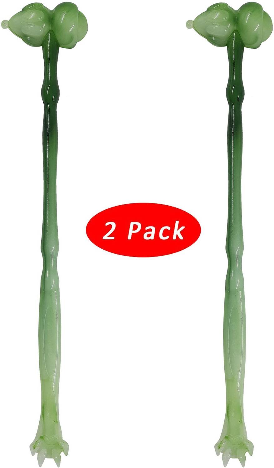 BROLAVIYA 2 in 1 Hammer hape Manually Massage Stick Knock base massager Back Scratcher Accupressure 2 Pack Massager