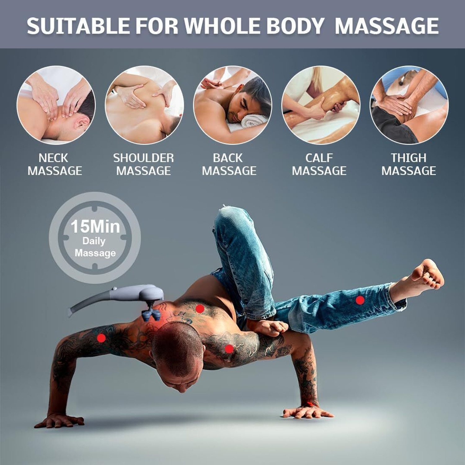 Image of Zovilstore Magic Electric Massager - Full Body Pain Therapy & Fat Reduction Electric Joint Pain Relief & Fat Burning Magic Massager for Home Use Massager