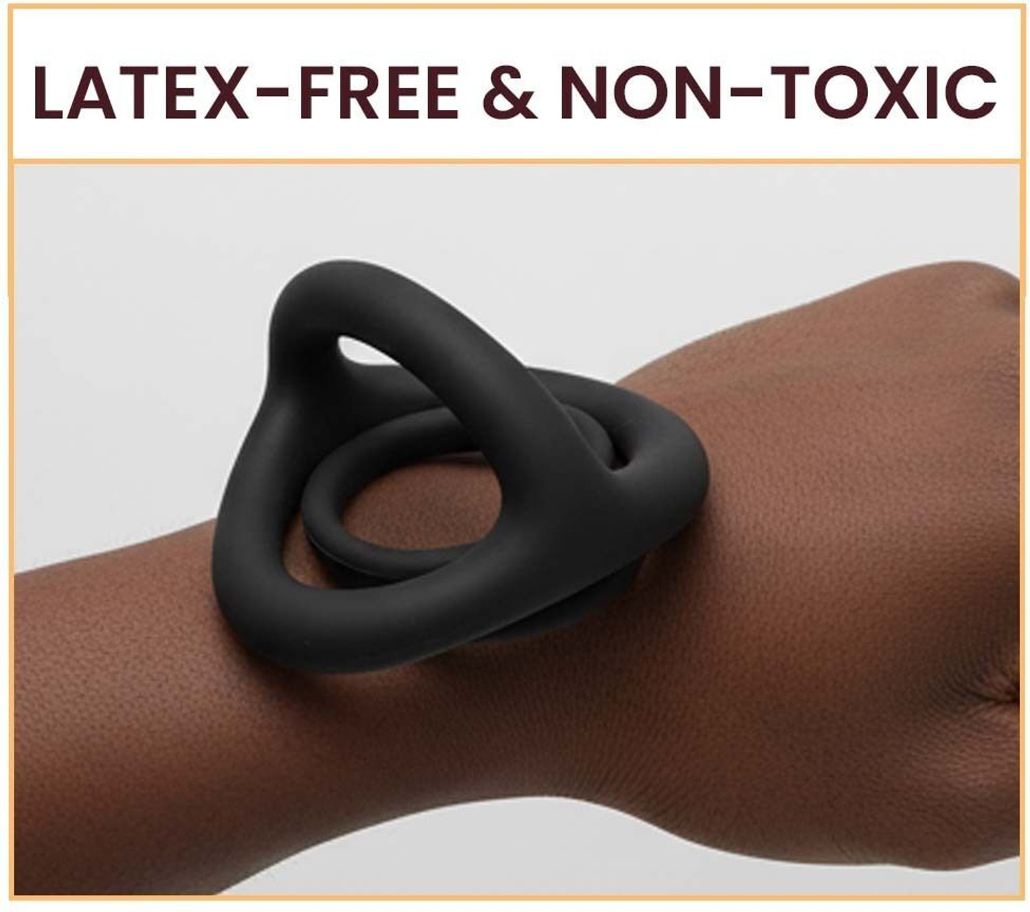 Image of Gomytoy BMK.BMD Ring-2 Premium Comfort Ring, Pack of 2 | Stretchable Silicone Support Band Massager