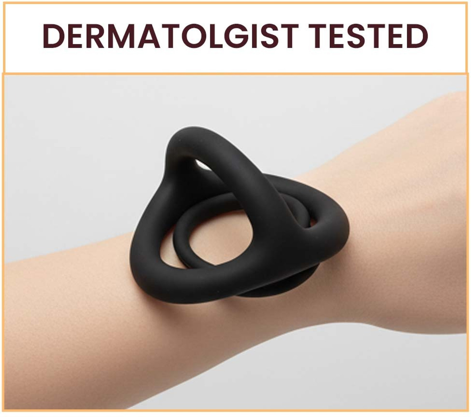 Image of Gomytoy BMK.BMD Ring-2 Premium Comfort Ring, Pack of 2 | Stretchable Silicone Support Band Massager
