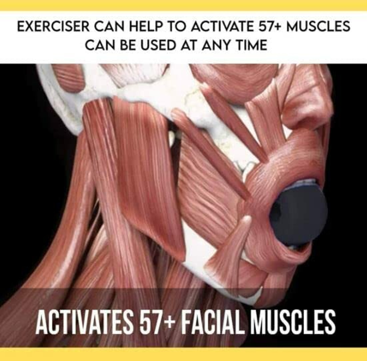 Image of BiiU Jawline Exerciser - 1 Jawline Exerciser Tool workout Double Chin Jawline Shaper Slim & Tone Face Neck Massager