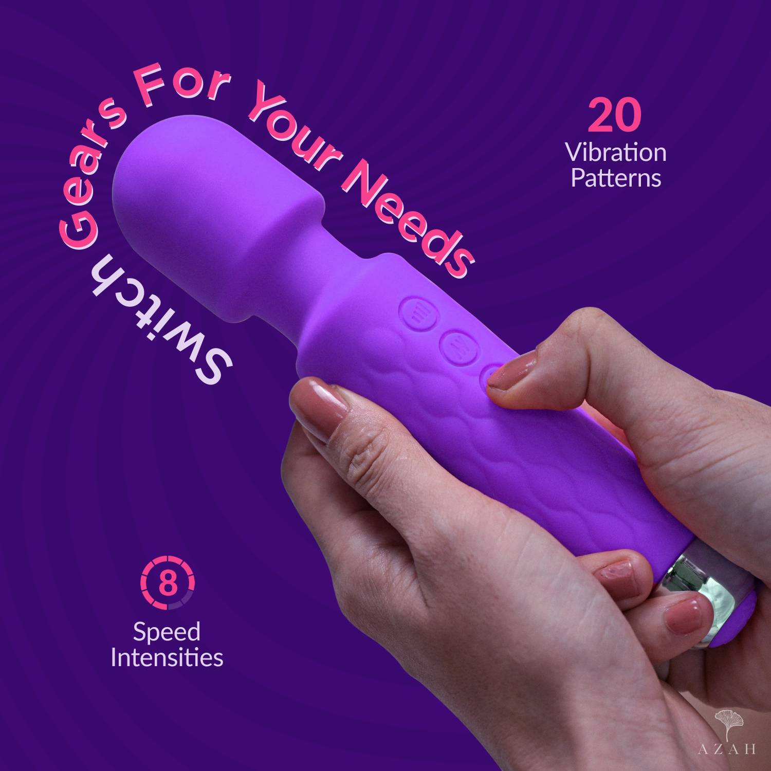 AZAH Personal Massager For Women 20 Modes - Image 4
