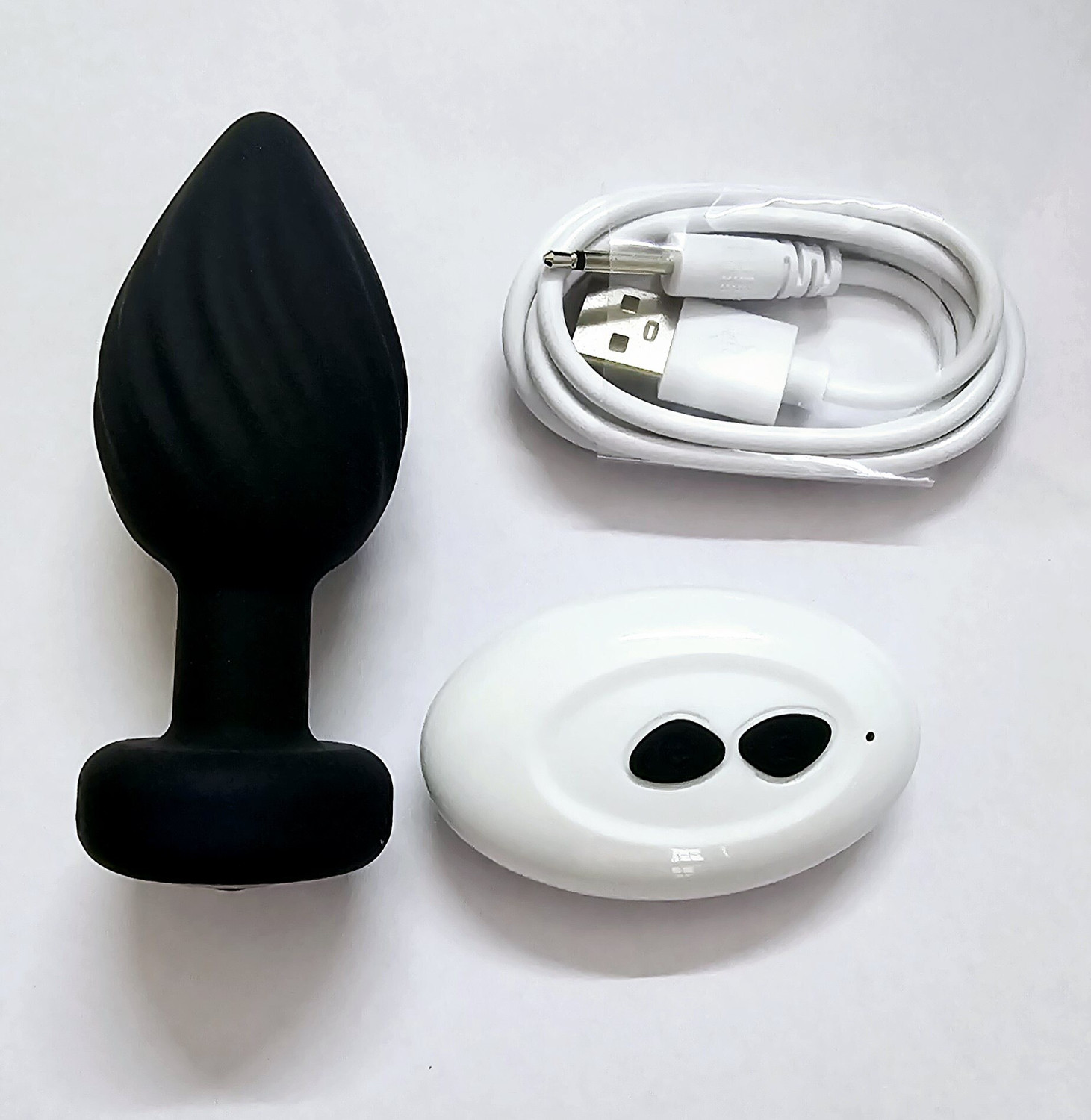 Image of HK EXPORT 10 frequency Wawe Silicon Vibrating Body Massager Plug for Ultimate Relaxation with,Remote Controlled water resistance (SIZE-M) Rechargeable Massager