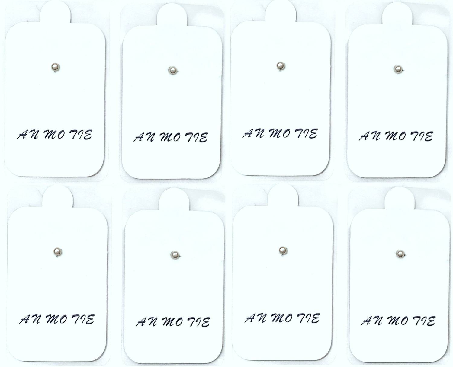 AGAM Tens Digital Therapy Machine Self Adhesive Electrodes Pads Rectangle Shaped (Pack Of 8) Massager