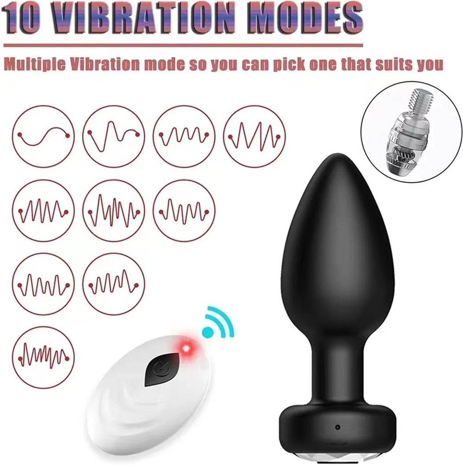 Image of AdultsNight REMOTE-C-90 Remote Control BUT-PLUG Massager