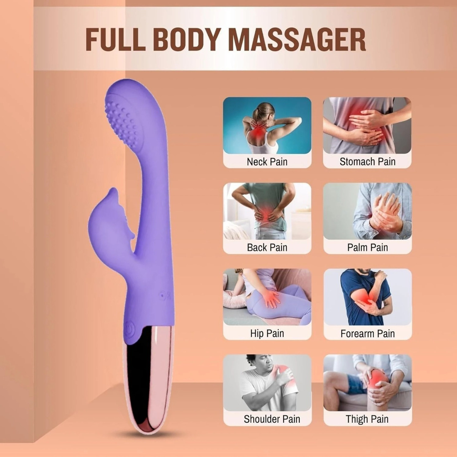 Image of HK EXPORT BodyMassager83 Silent Ergonomic Personal Massager Device Massager