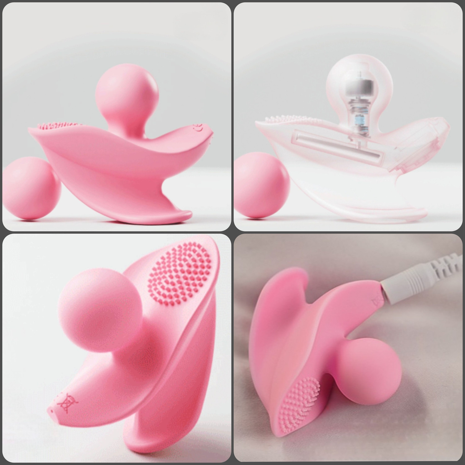 Image of HK EXPORT 7 Freauency Conversion Rechargeable Egg Body Massager for Women Cordless Full Body Massager, USB Cable, Waterproof, Silicone Massager