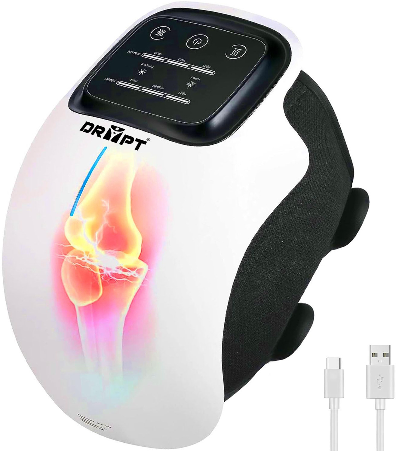 Image of MEDGEARS Knee Massager with Heat and Kneading for Pain Relief DR PT Knee Massager Massager