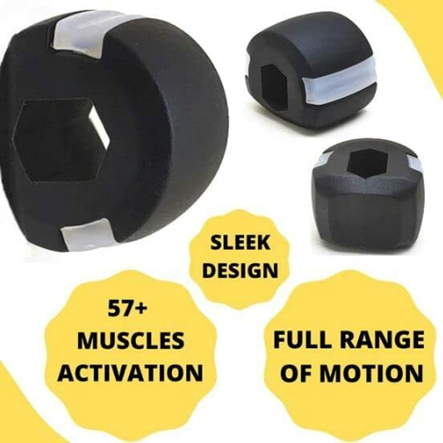 Image of BiiU Jawline Exerciser - 1 Jawline Exerciser Tool workout Double Chin Jawline Shaper Slim & Tone Face Neck Massager