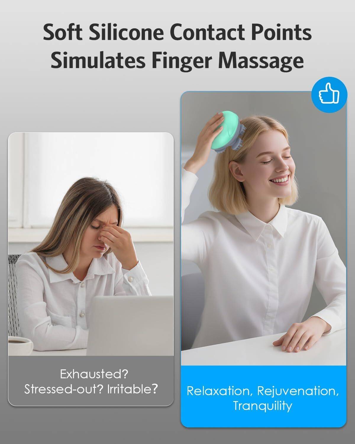 BEMALL Electric Scalp Massager with 96 Nodes - Image 2