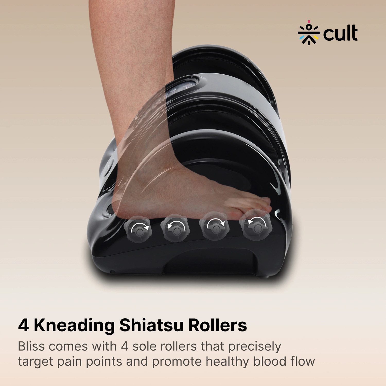Image of Cult Revive Vibration & Shiatsu therapy, Pain Relief, Boost Blood Circulation, Foot Massager