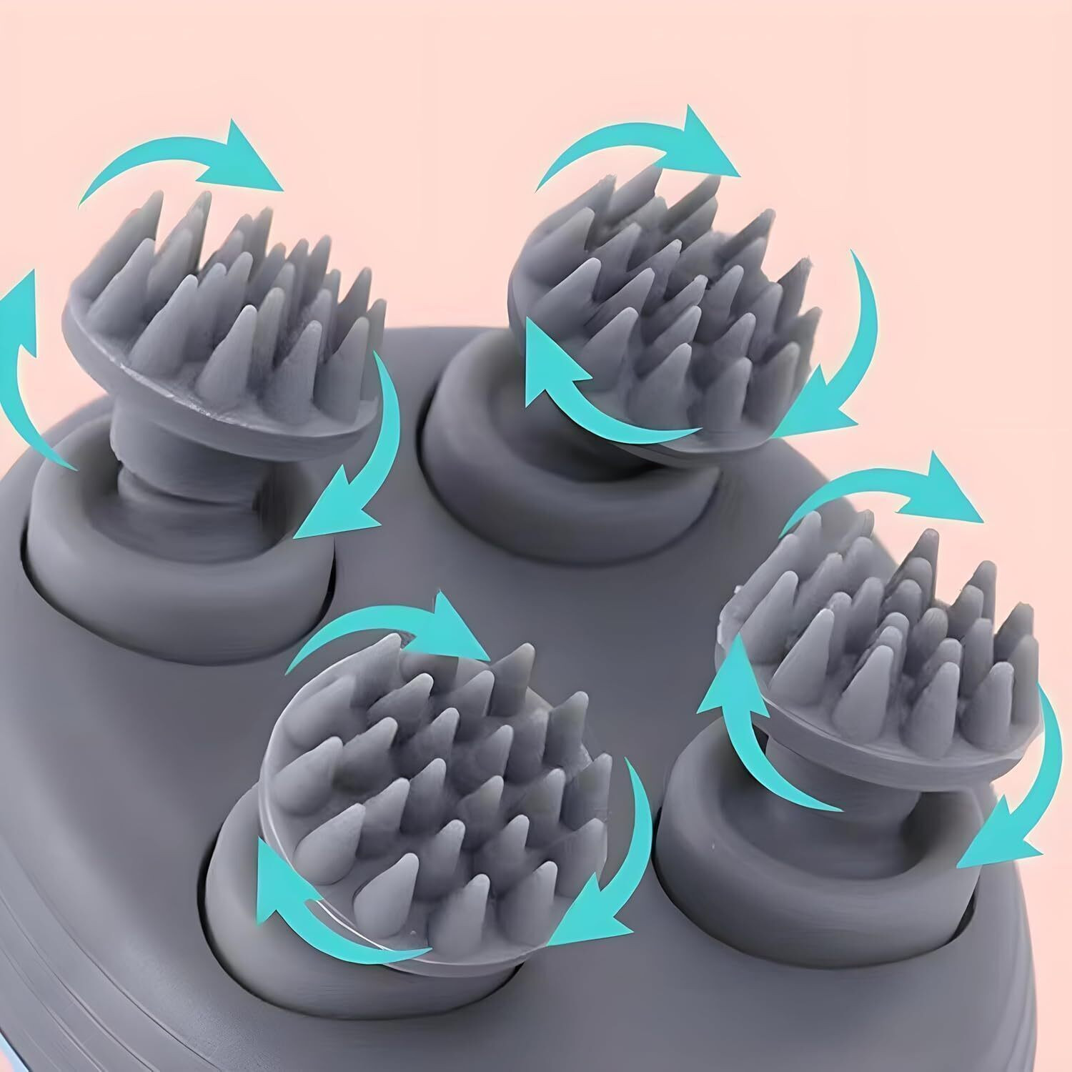 Image of Vivesha Cordless Scalp Head Massager Feels Like Real Hands Multicolor Massager Massager