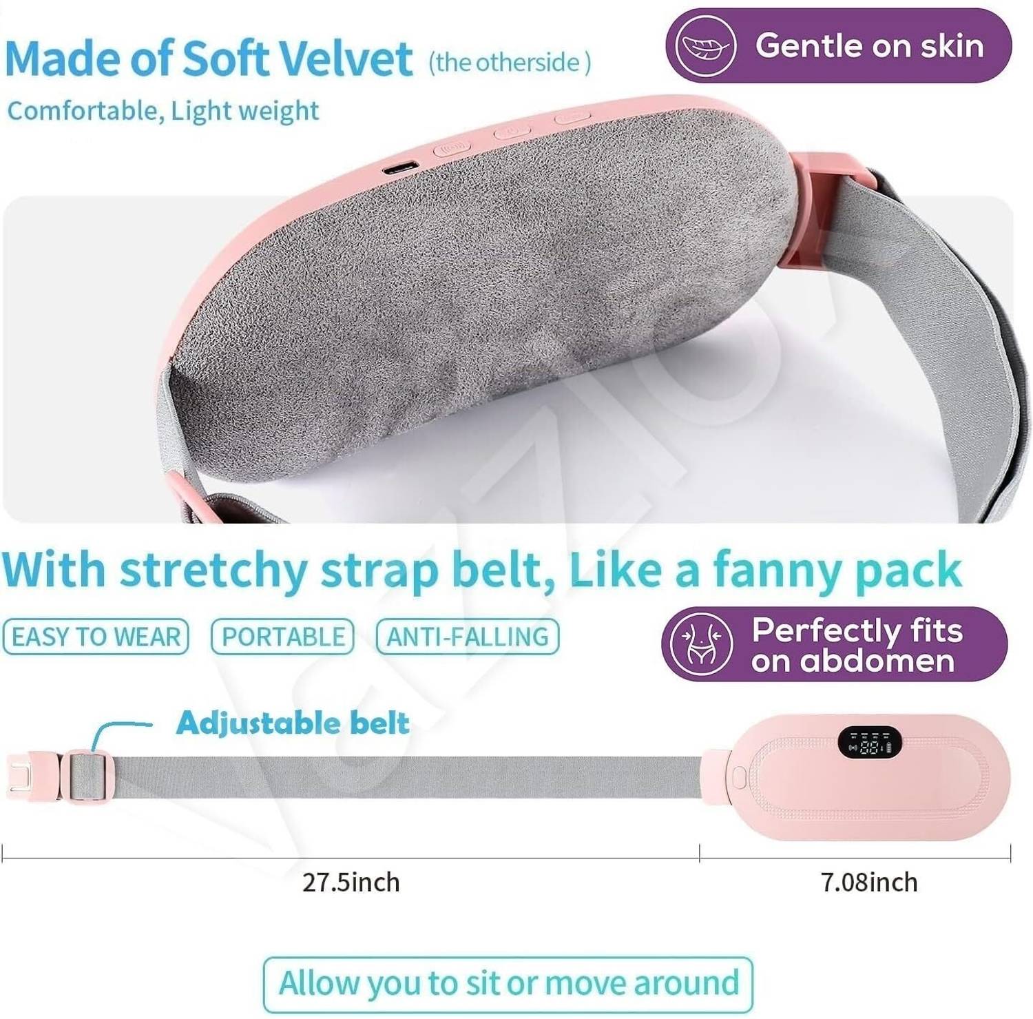 FESHINNEST Women Period Pain Relief Belt - Image 3