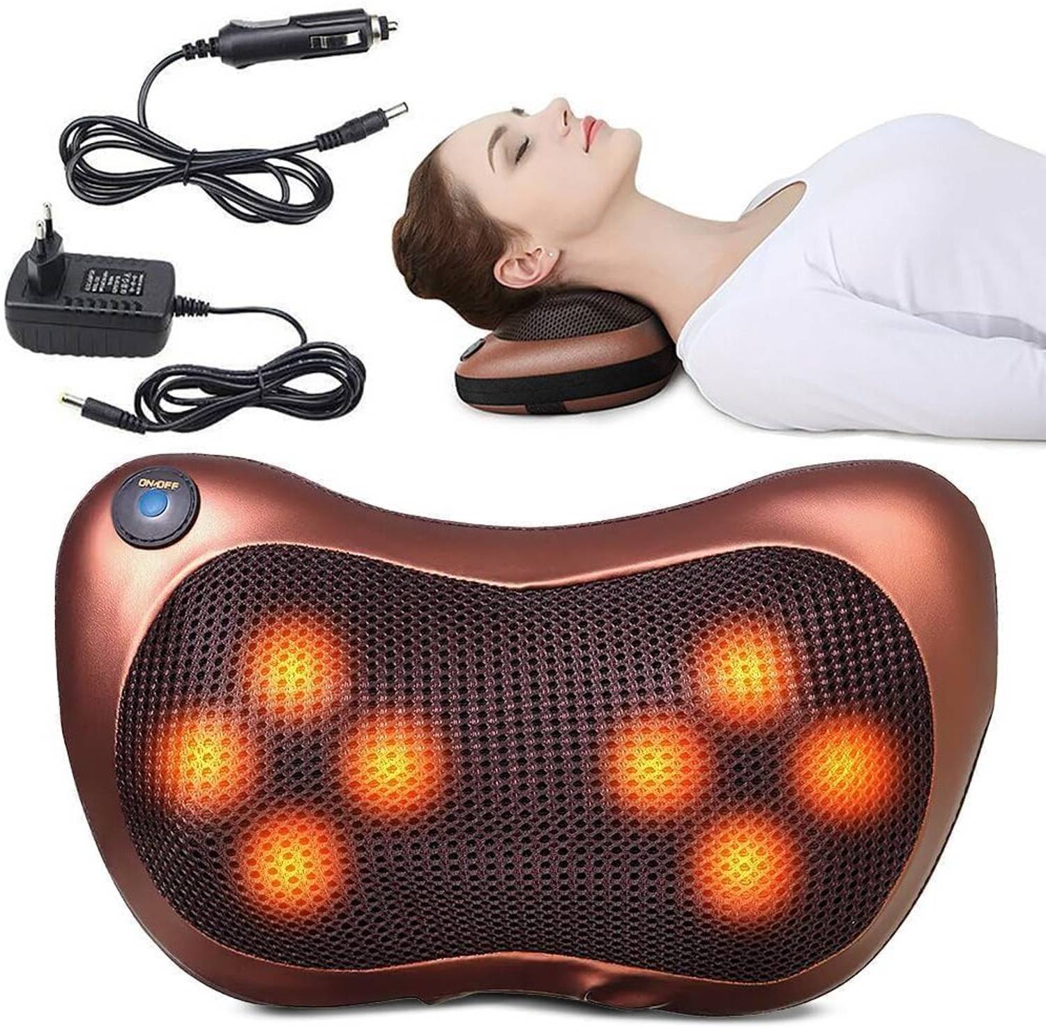 acuwellness Shiatsu Back and Neck Massager with Heat - Image 5