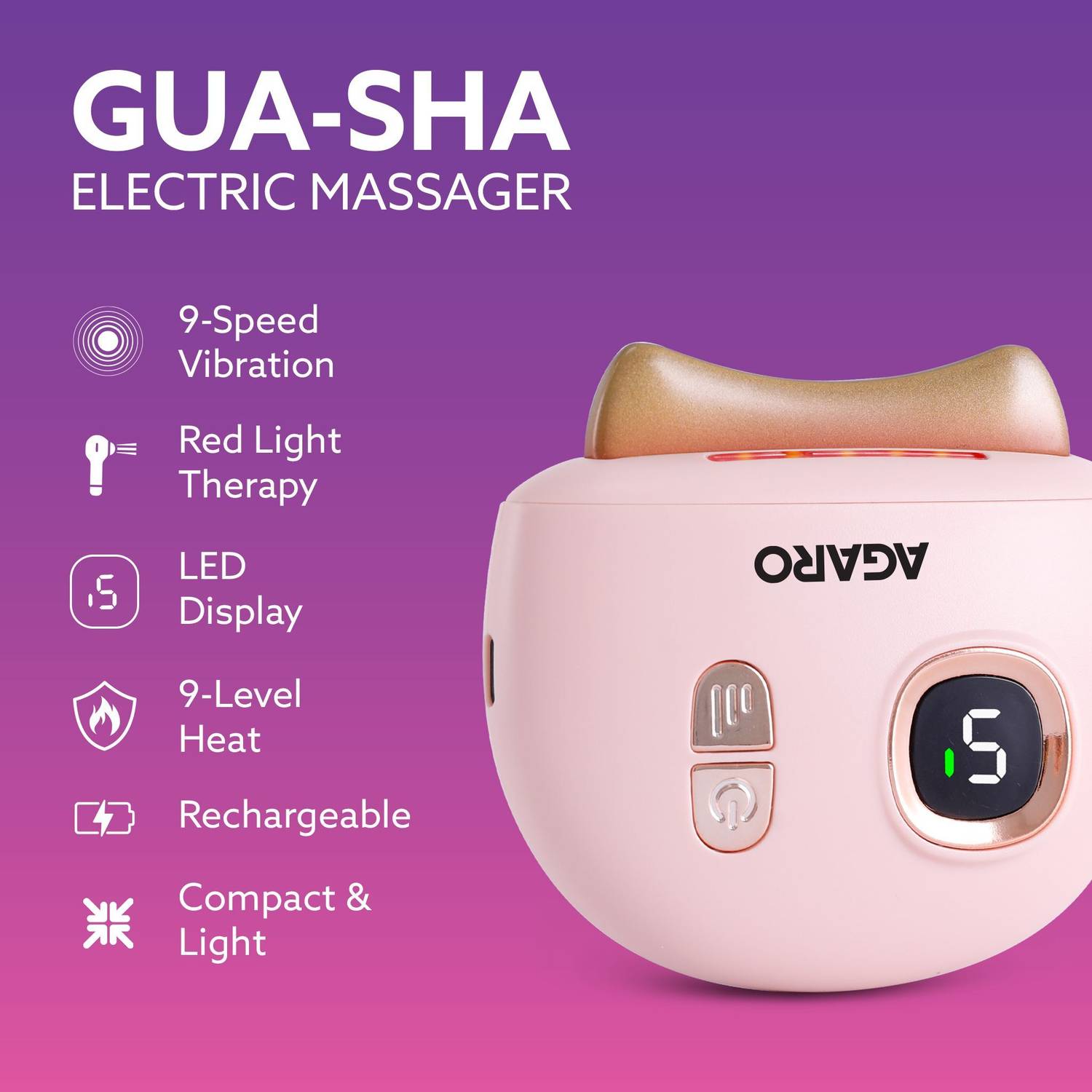 sonic vibration gua sha microcurrent massager Natural Erth Skin London Sonic Vibration GuaSha Micro-current Massager main image 0