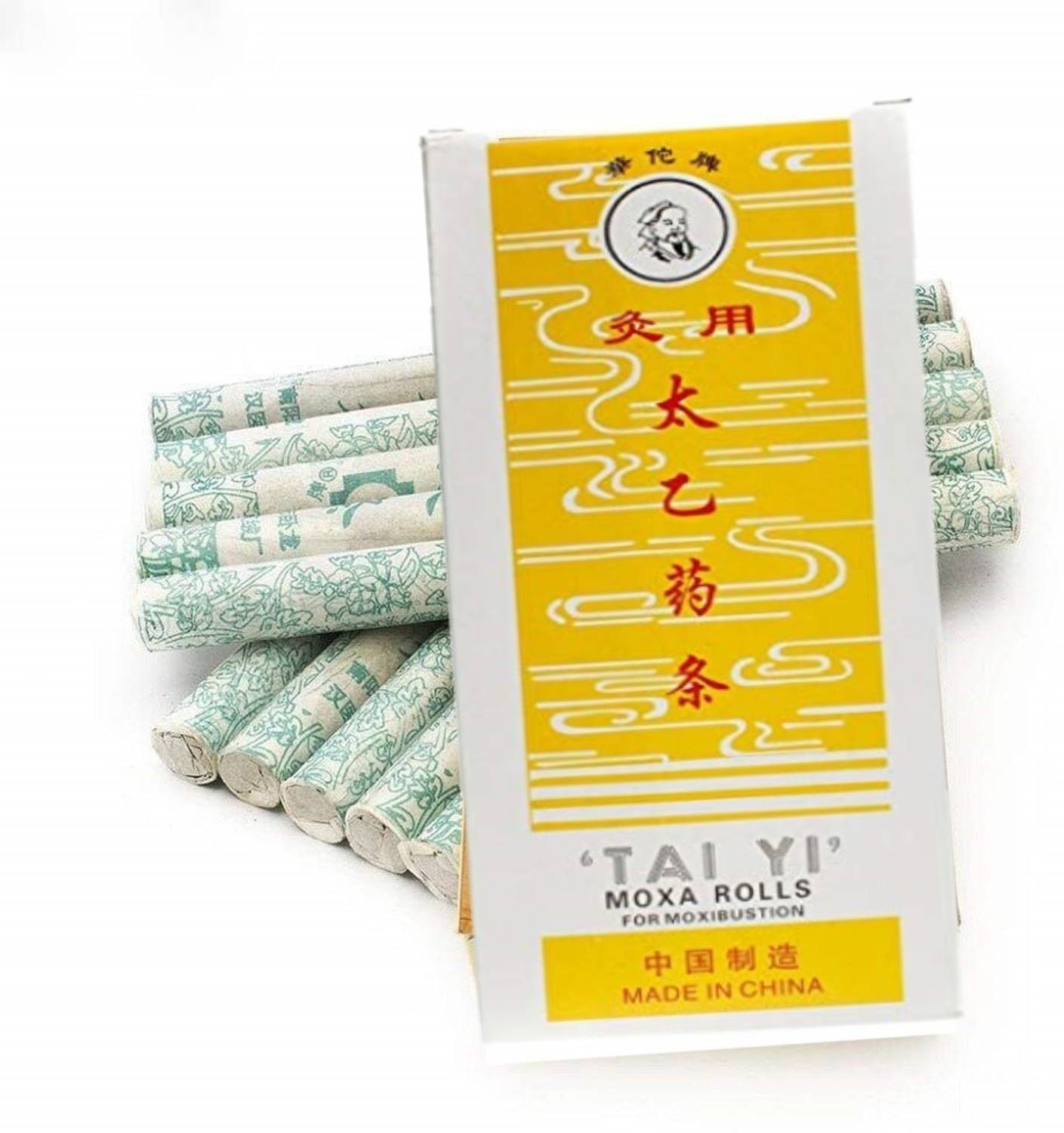 ACUPRESSUREMART Pure Moxa Stick Rolls Burn Wood Traditional Massage Acupressure Chinese Traditional Therapy 10 stick Massager