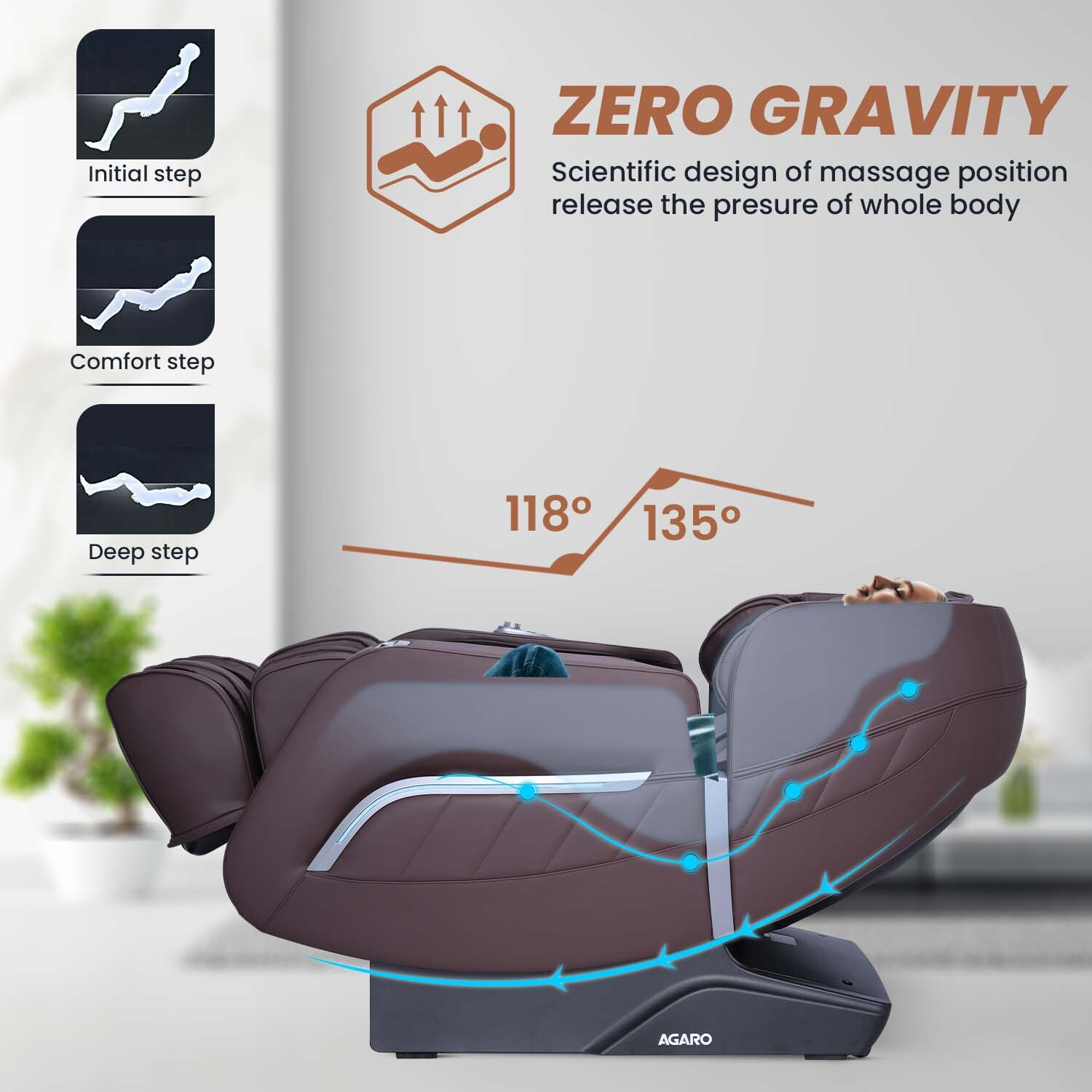 Image of AGARO 33865 Massage Chair 7012 Massager