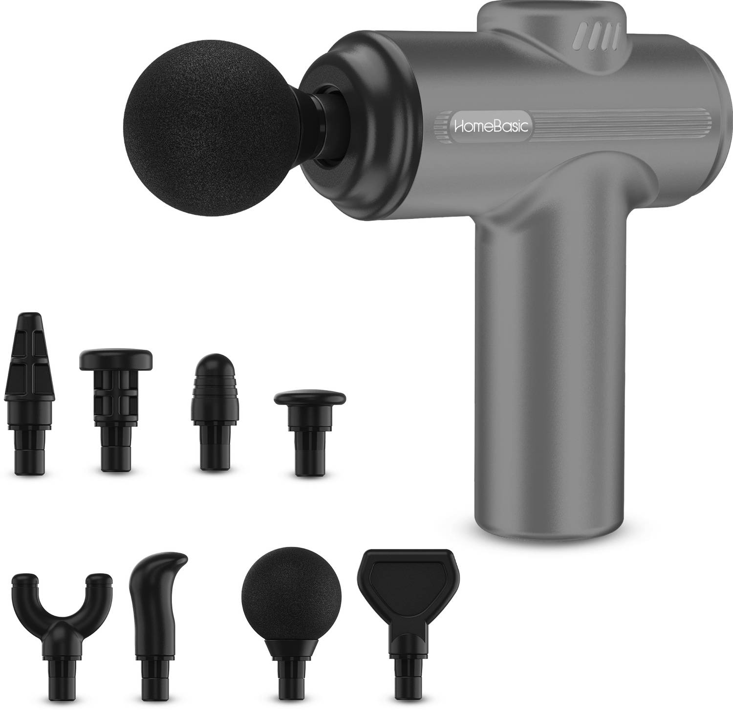 HOMEBASIC HB-M3-GRY Deep Tissue Massage Gun - Image 1