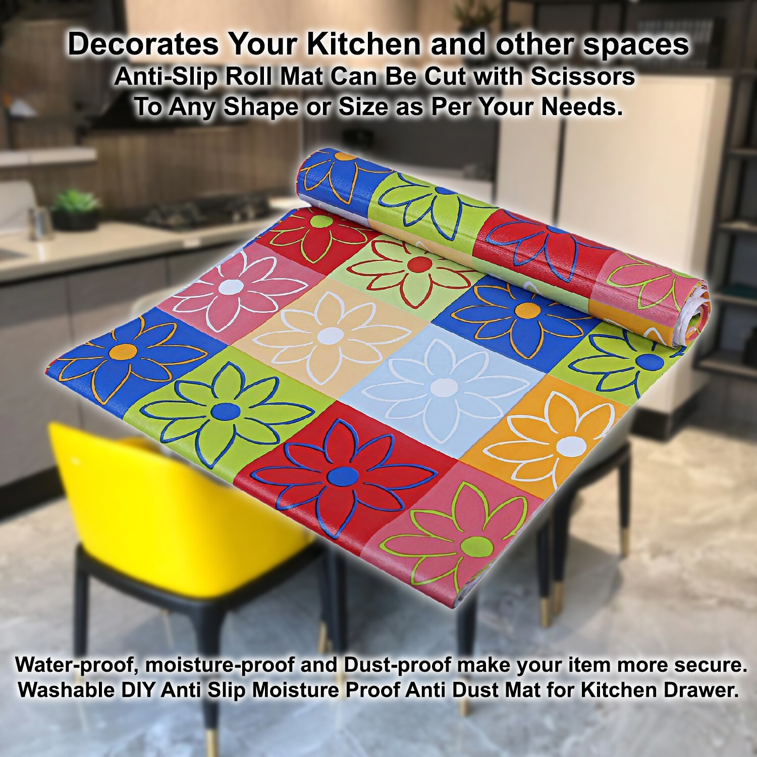 Image of KUBER INDUSTRIES PVC (Polyvinyl Chloride) Drawer Mat