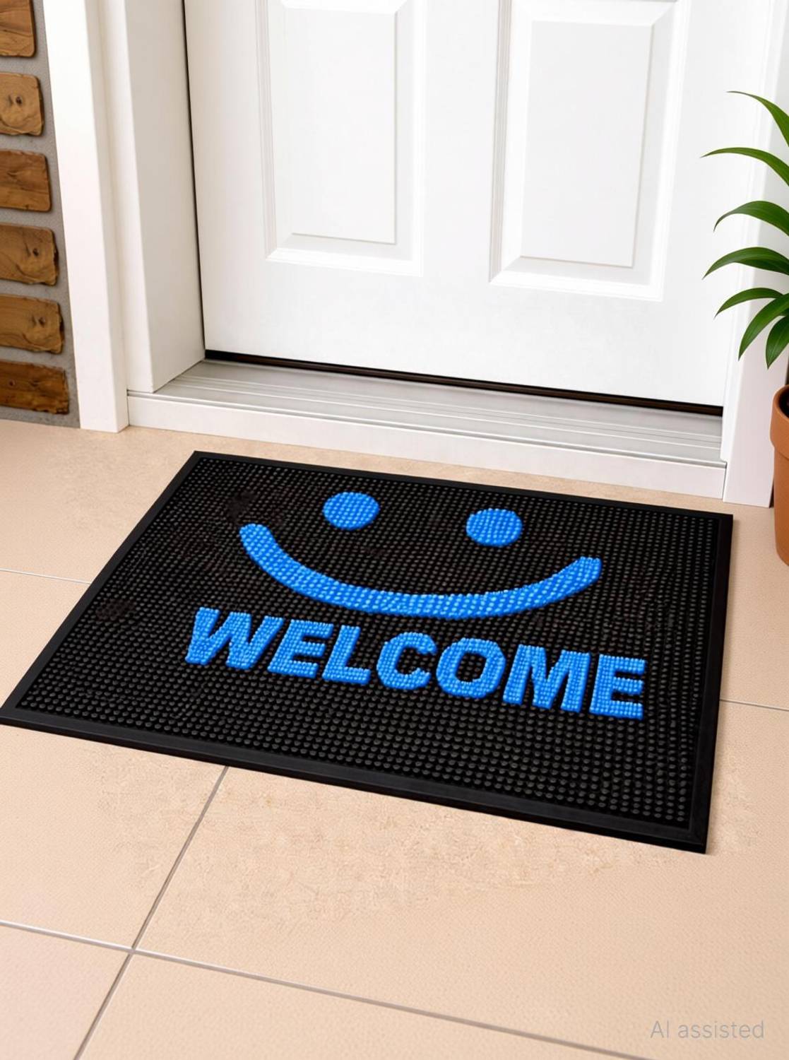 FLOOVA PVC Door & Floor Mat Blue - Image 2