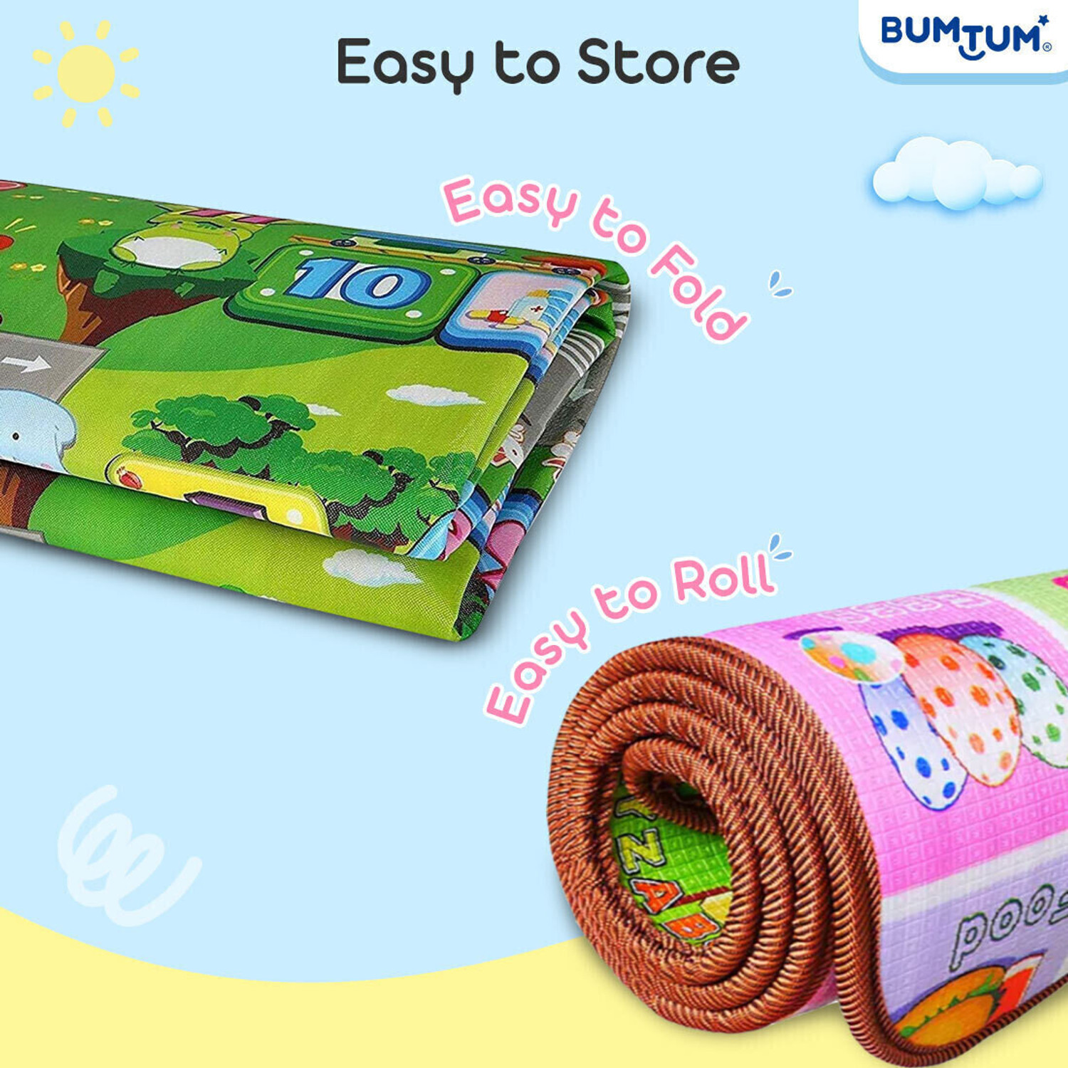 Image of BUMTUM Microfiber Baby Play Mat