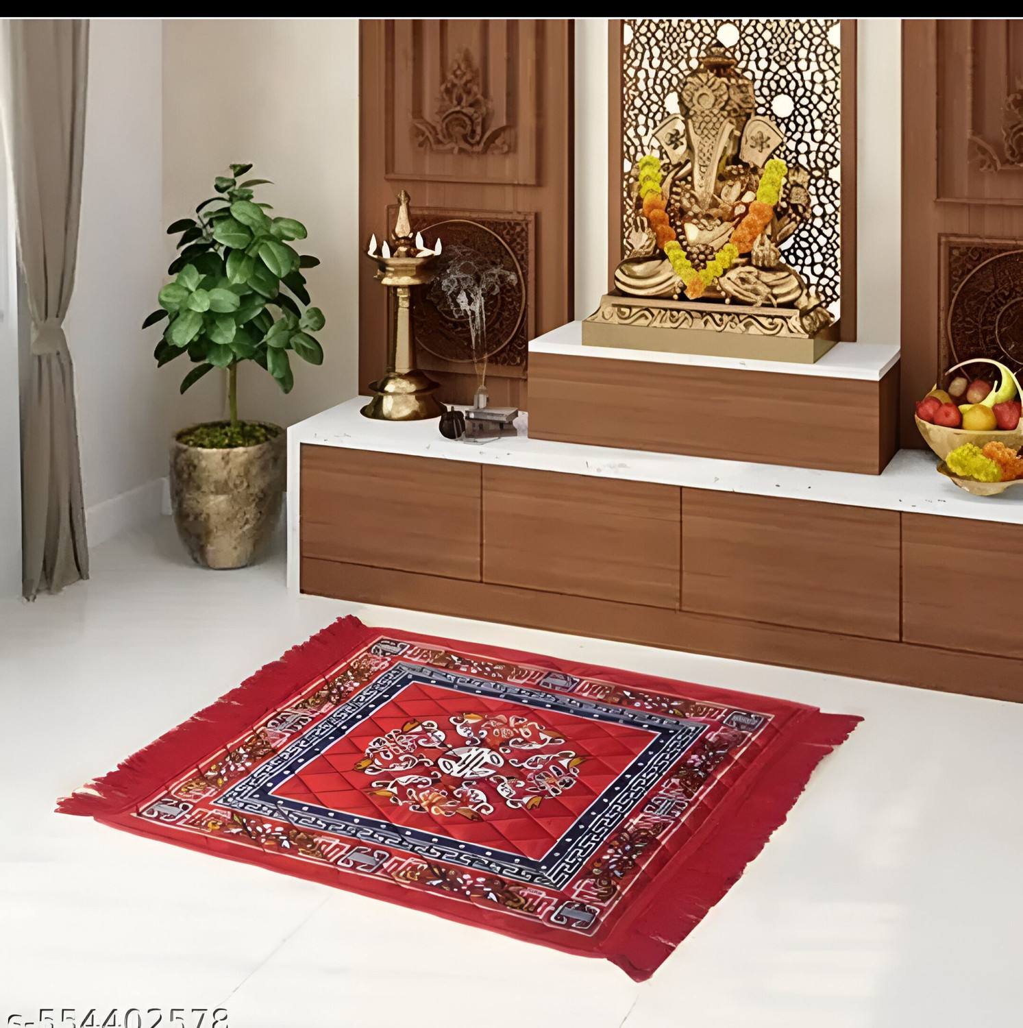 Image of Sanskriti Velvet Prayer Mat