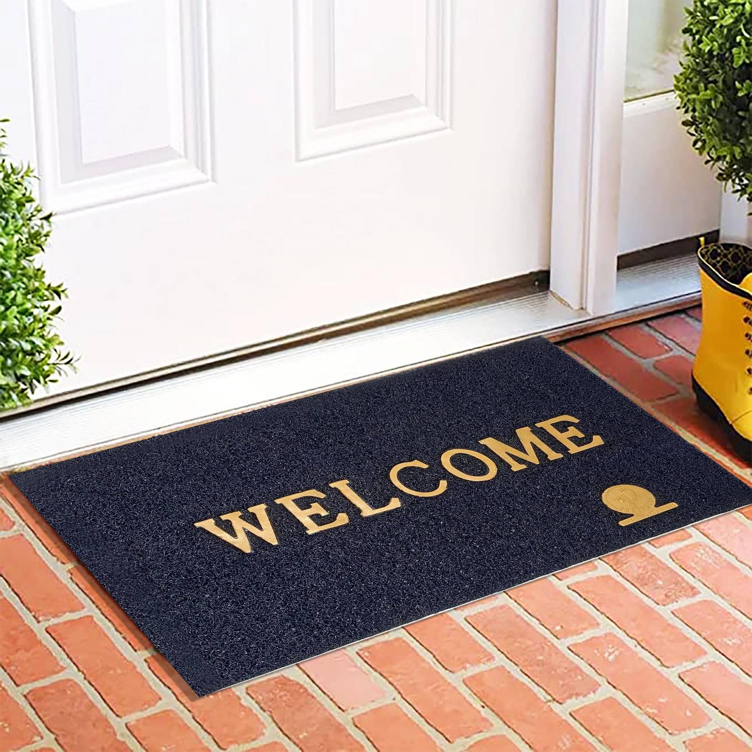 FOOTPRINT PVC (Polyvinyl Chloride), Rubber Door Mat