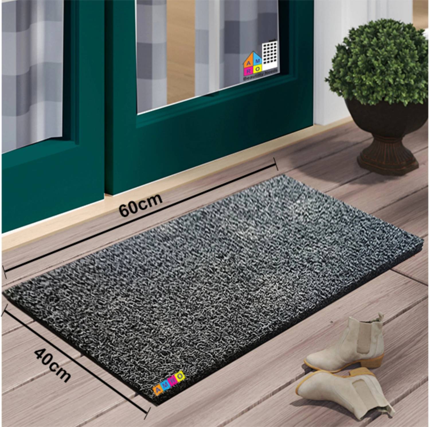 AMRO HOME NEEDS Artificial Grass Door Mat