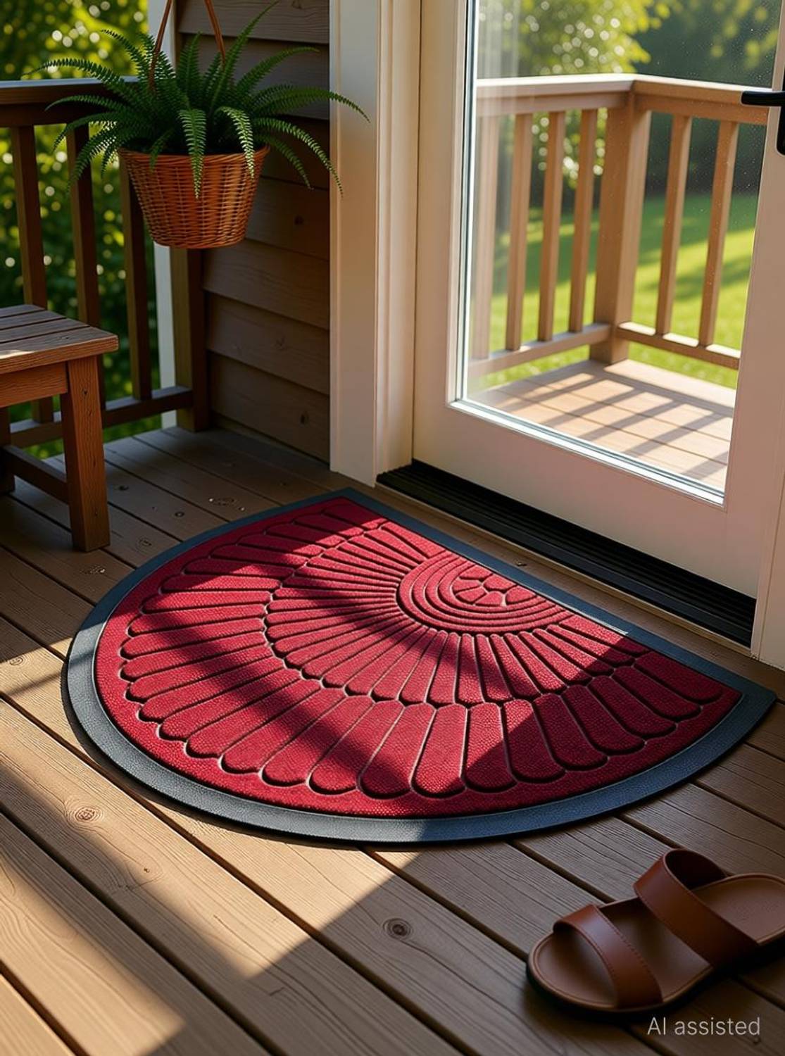 Shoppingzone PP (Polypropylene), Rubber Door Mat