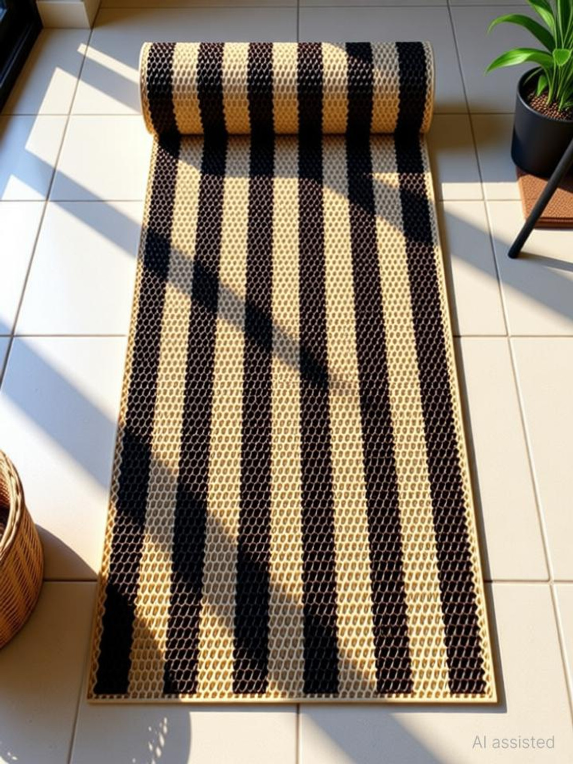 Image of Cursheet Homz Rubber Door & Floor Mat