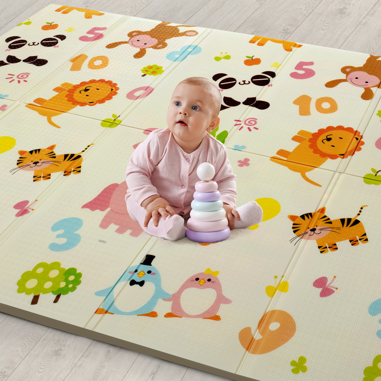Image of LuvLap Rubber Baby Play Mat