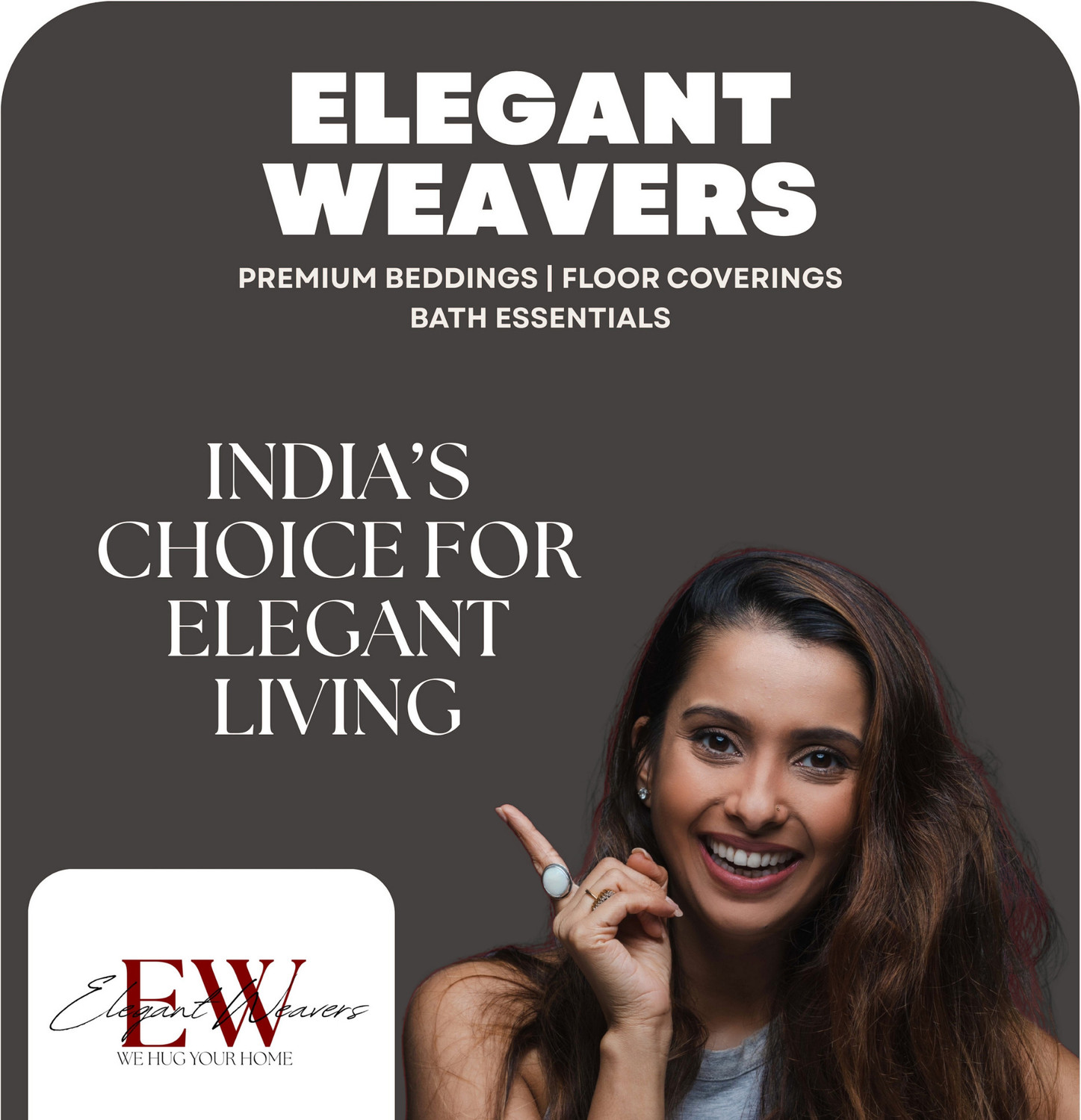Image of ELEGANT WEAVERS Polyester Door & Floor Mat (Grey, Medium)