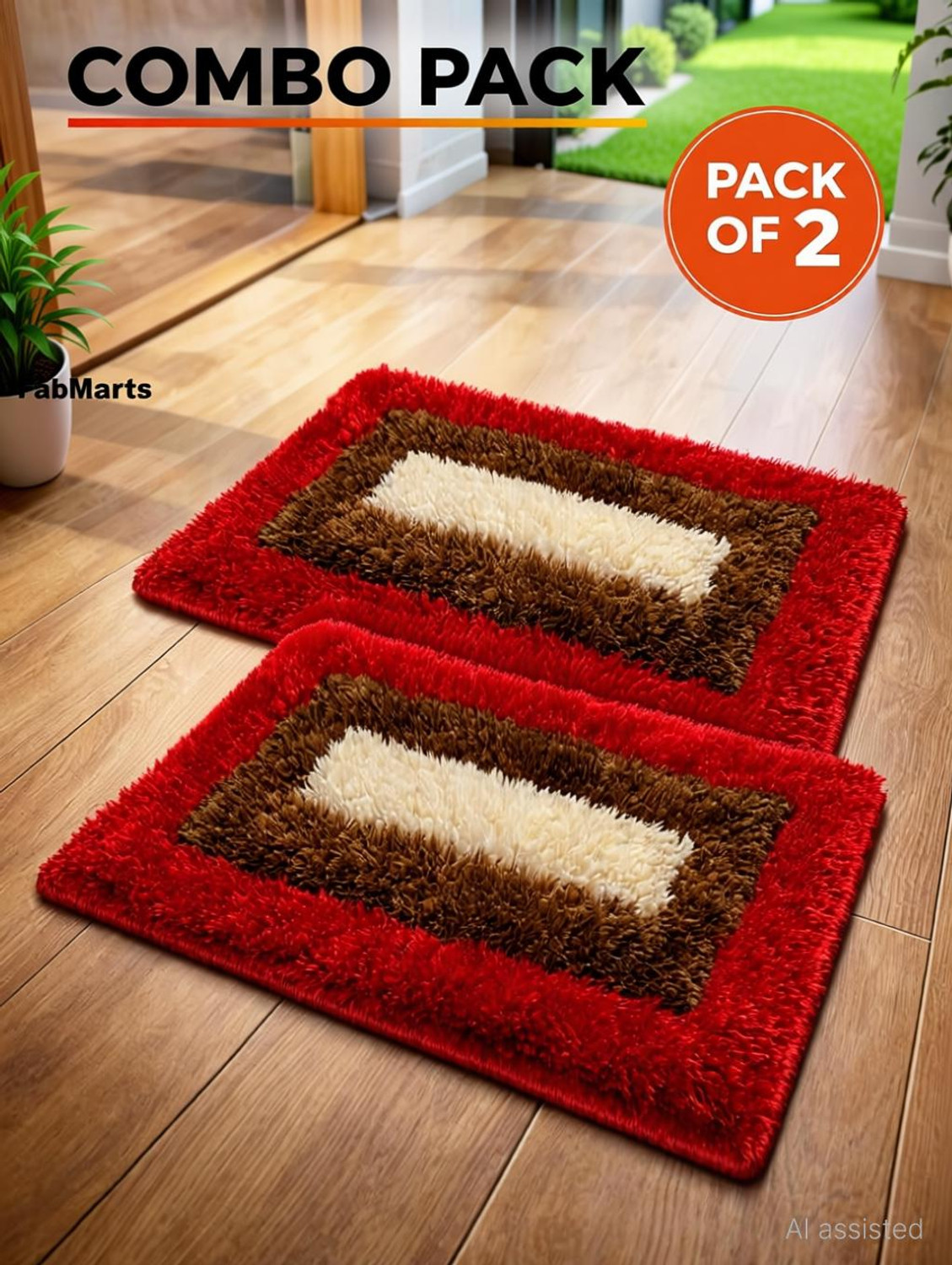 Image of FABMARTS PVC (Polyvinyl Chloride) Door Mat