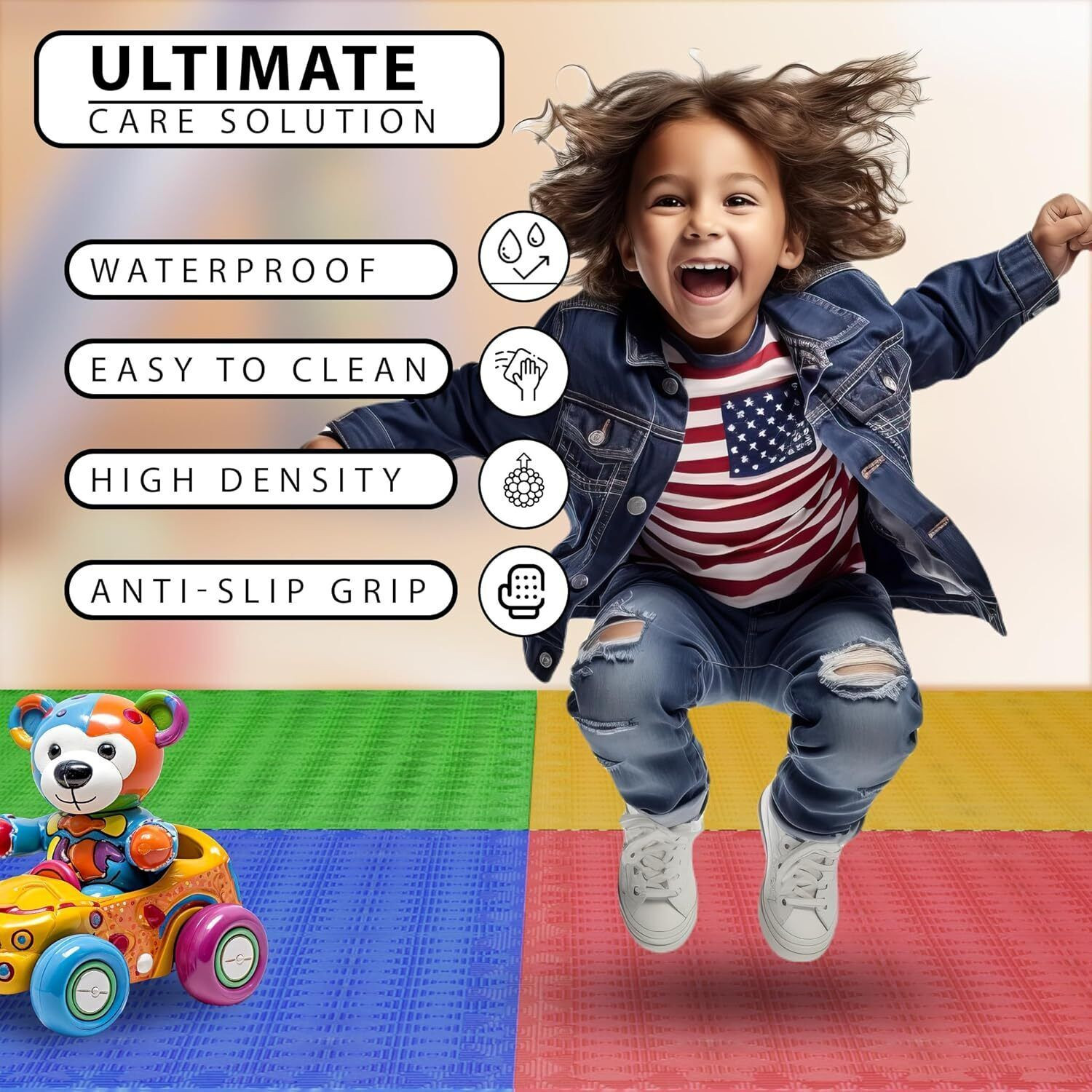 Image of Easyhome Rubber Baby Play Mat