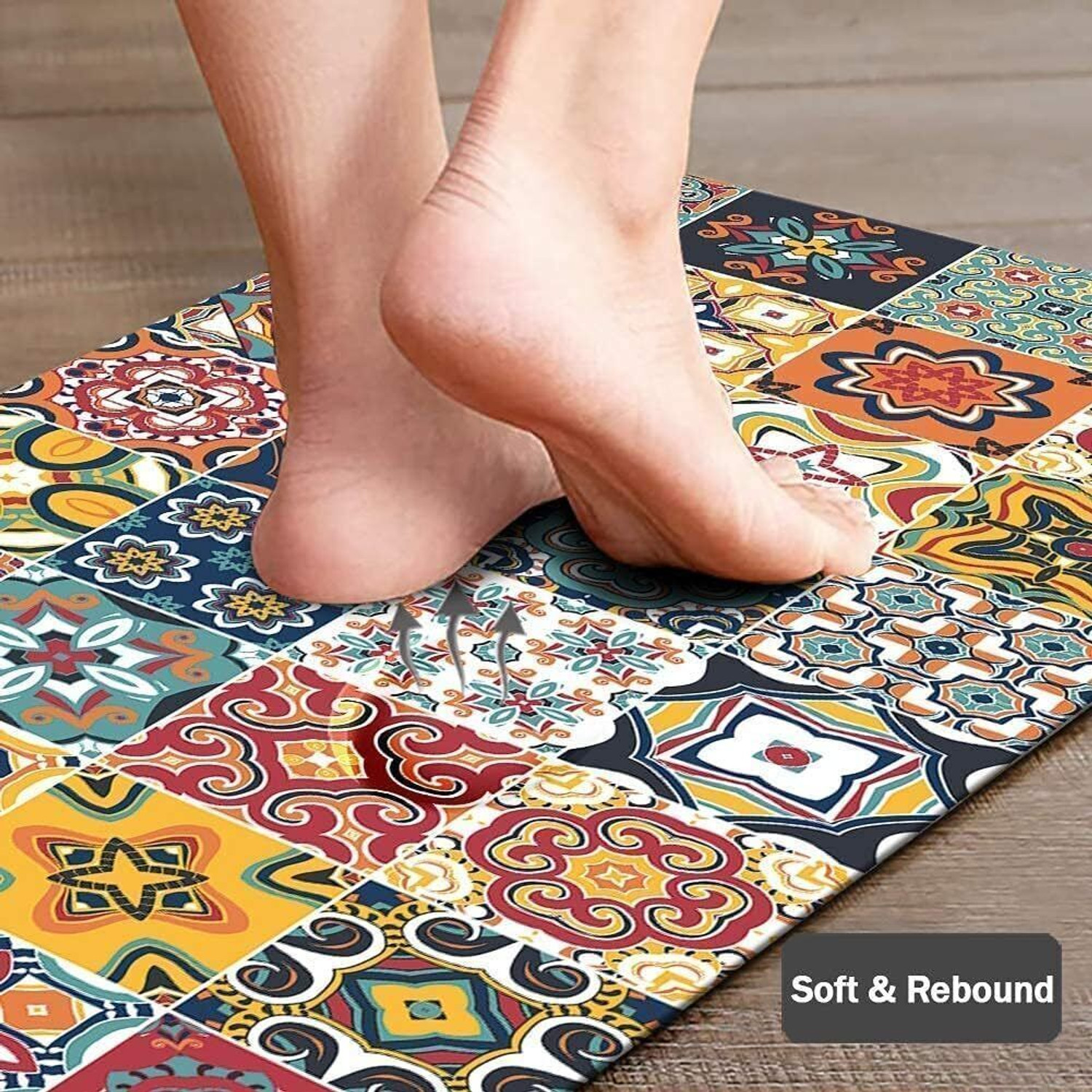 Image of X - Glam Microfiber, Rubber Kitchen Mat
