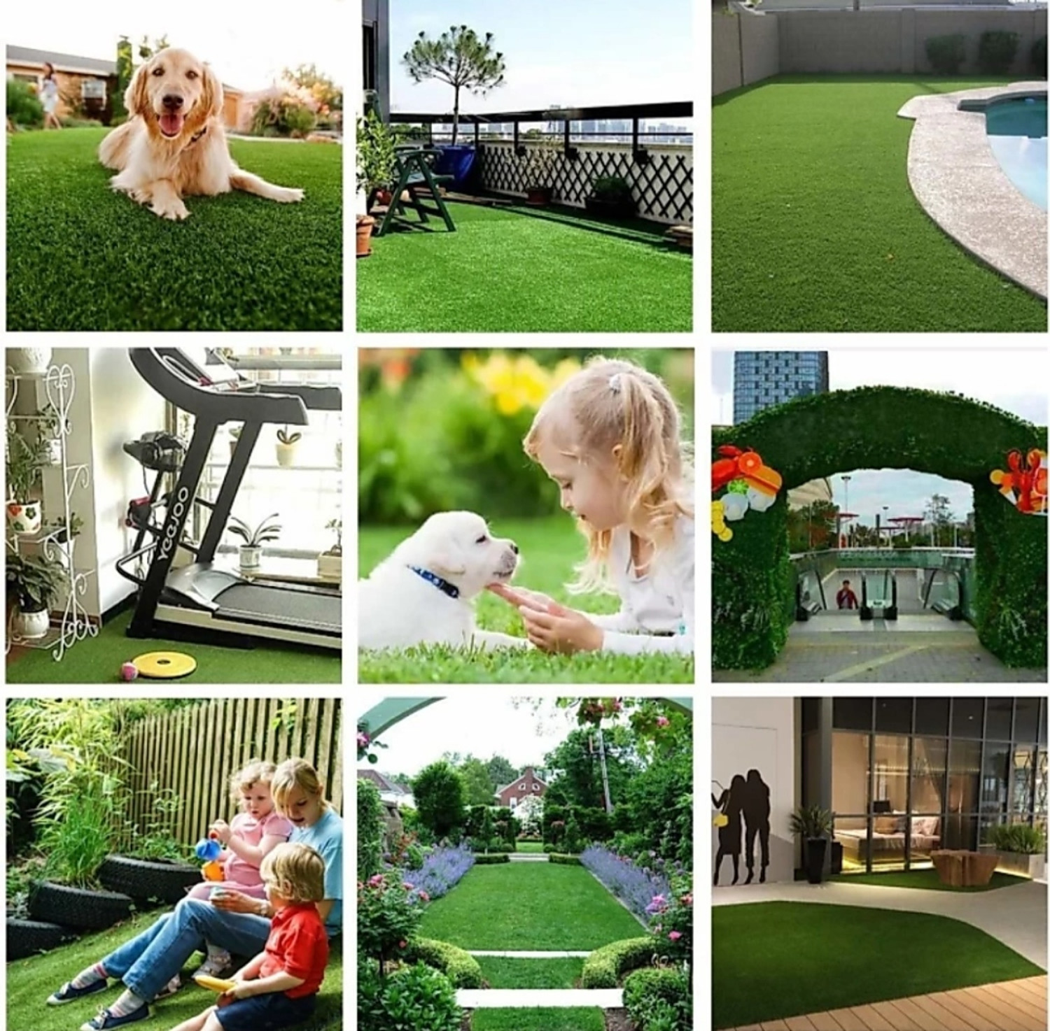 Image of COMFY HOME Artificial Grass Door Mat