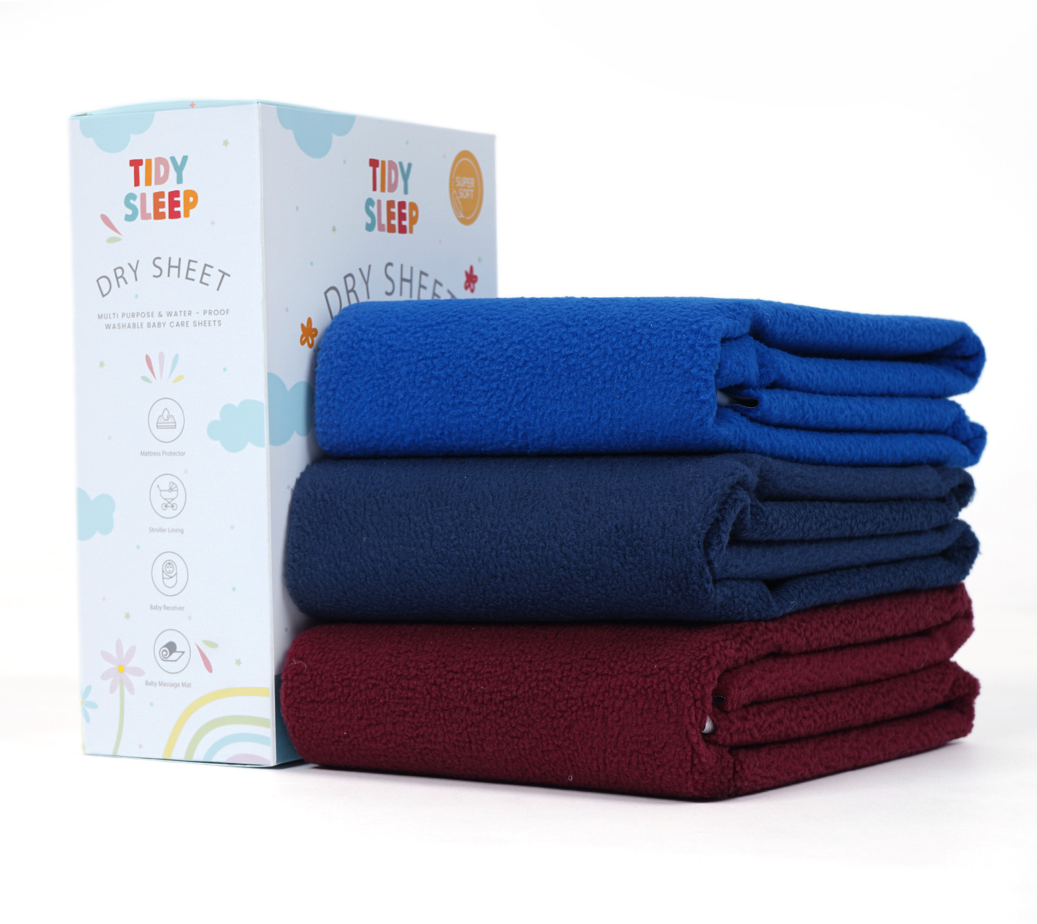 Image of TIDY SLEEP Fleece Baby Bed Protecting Mat