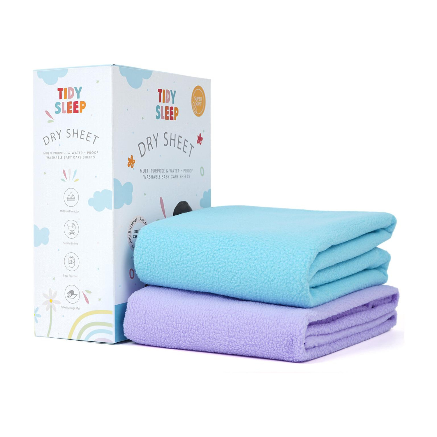 Image of TIDY SLEEP Fleece Baby Bed Protecting Mat