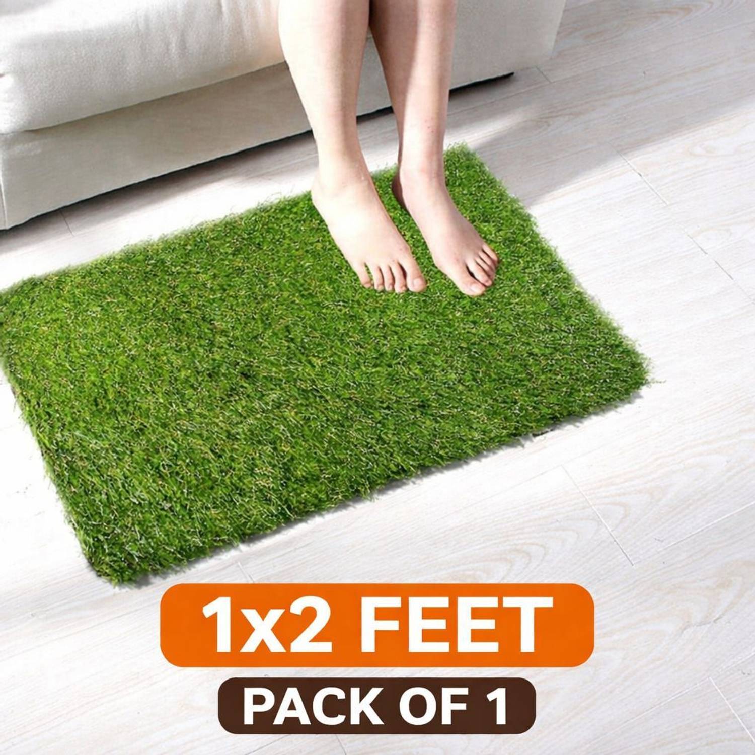 Ansari Decor Artificial Grass Floor Mat