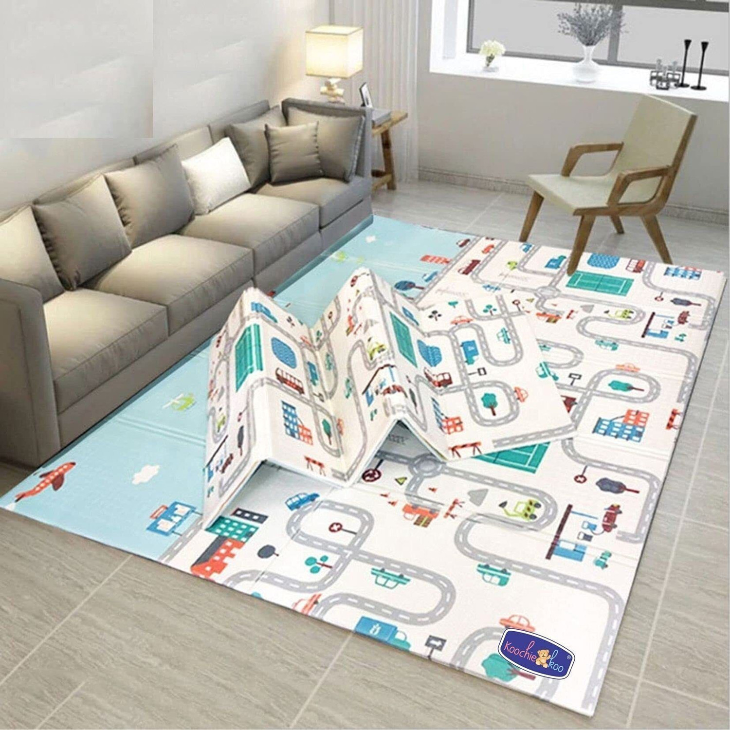 Image of Solid Cotton Baby Play Mat