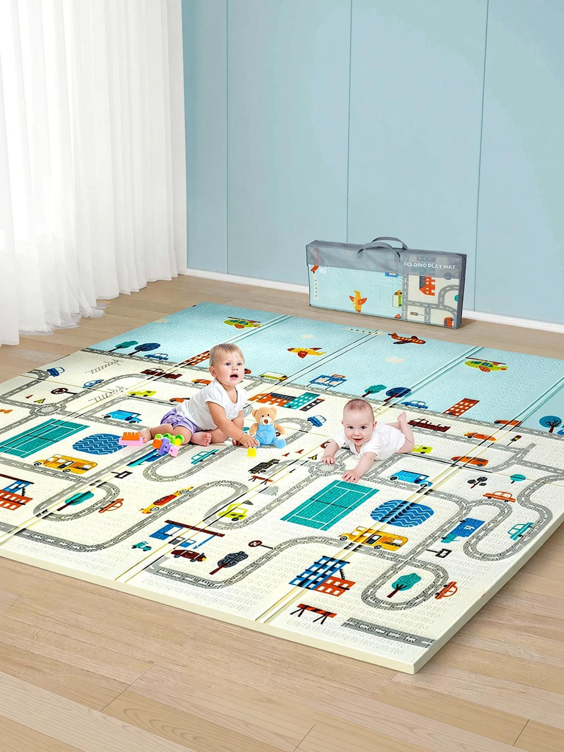 Image of Solid Cotton Baby Play Mat