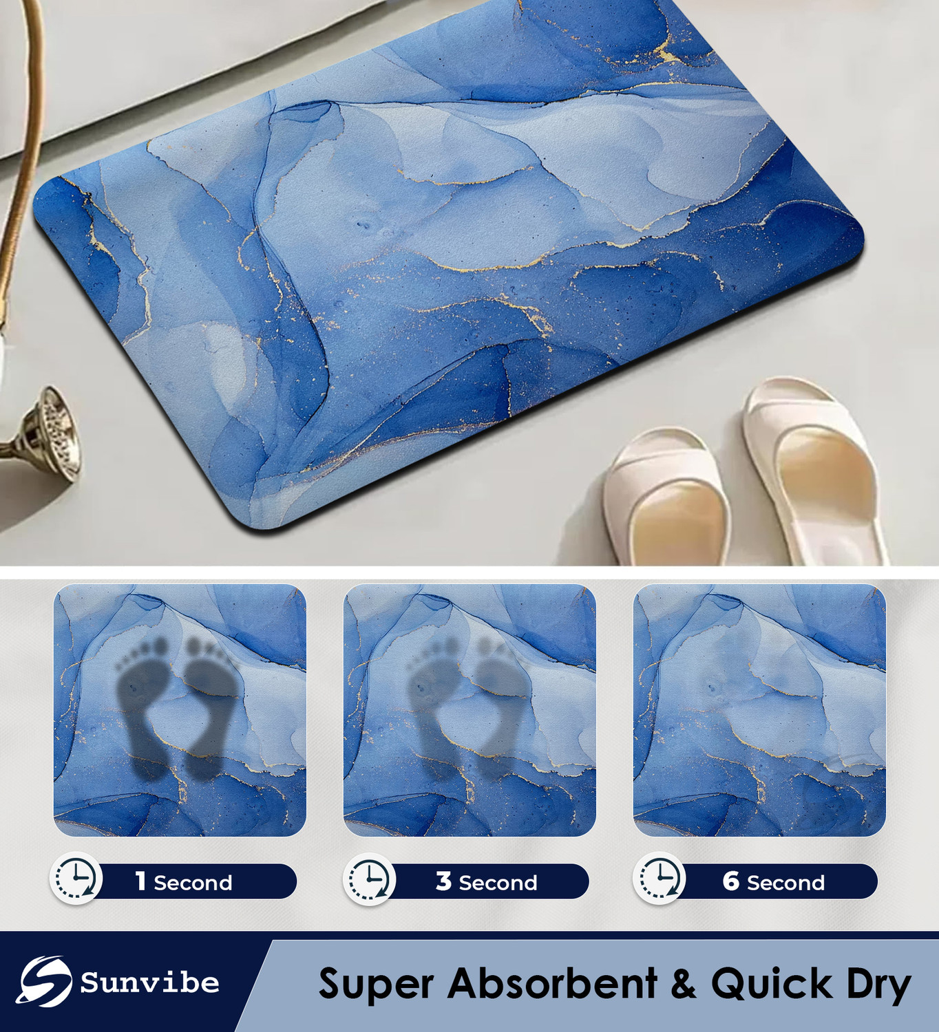 Image of Sunvibe Rubber Bathroom Mat