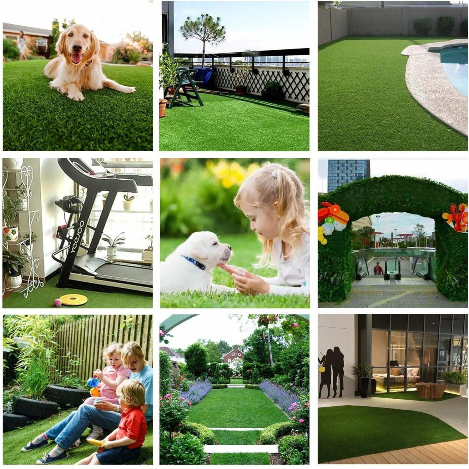Image of AAVAHAN Artificial Grass Door Mat
