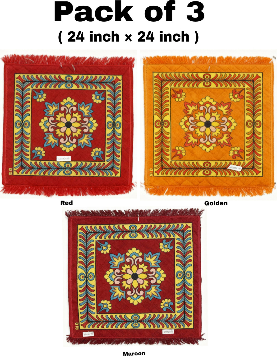 Image of Sanskriti Velvet Prayer Mat