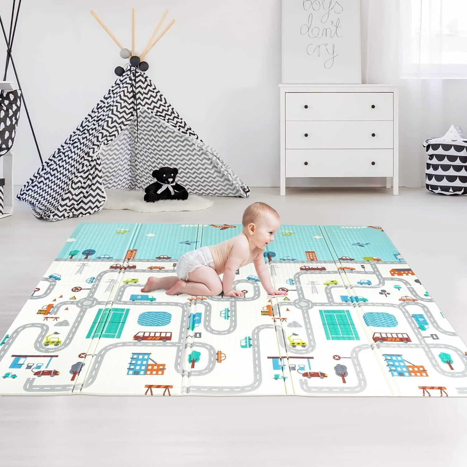 Image of RRK IMPORT AND EXPORT Microfiber Baby Play Mat