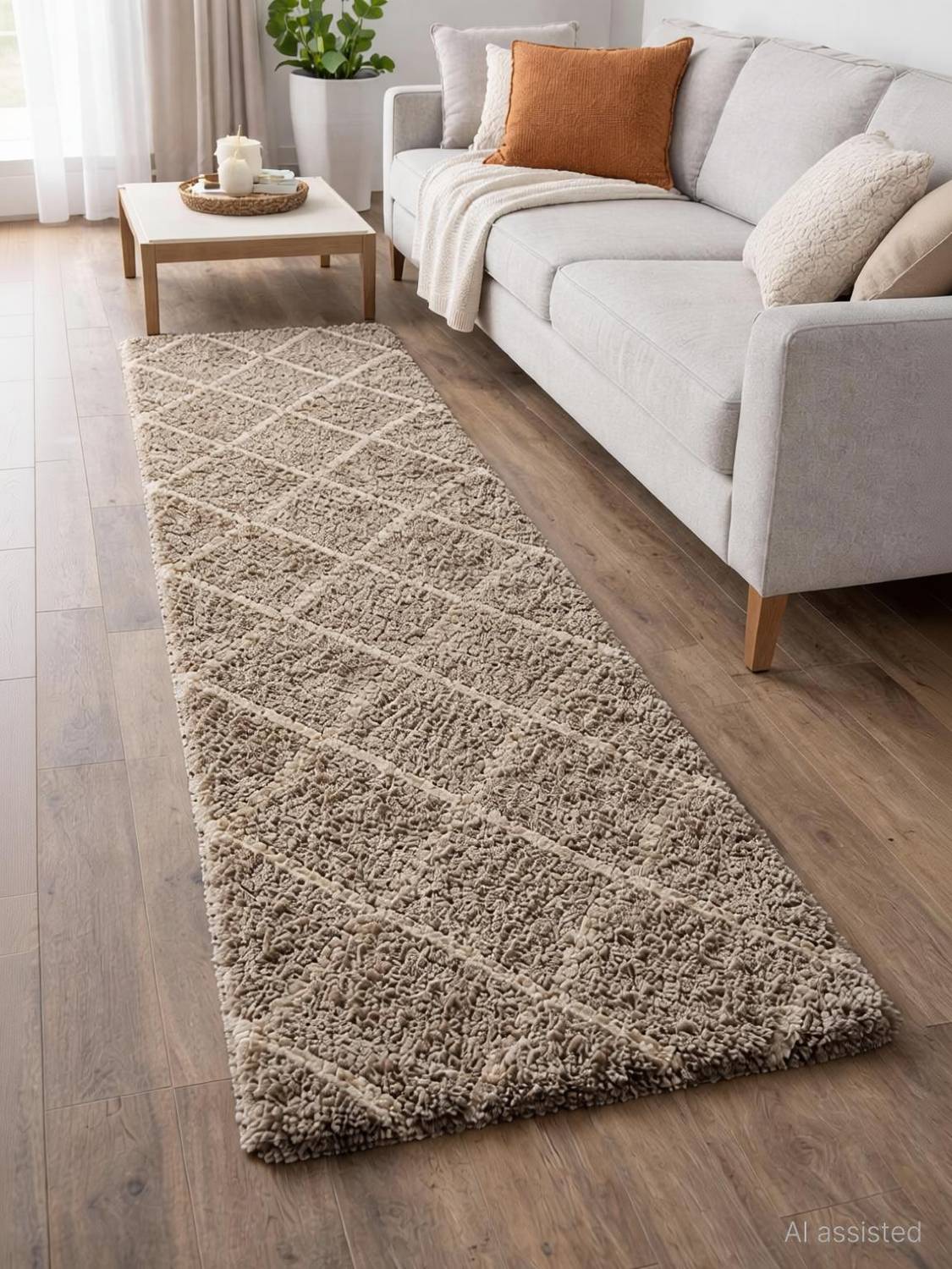 PYLORA Microfiber Floor Mat Brown - Image 2