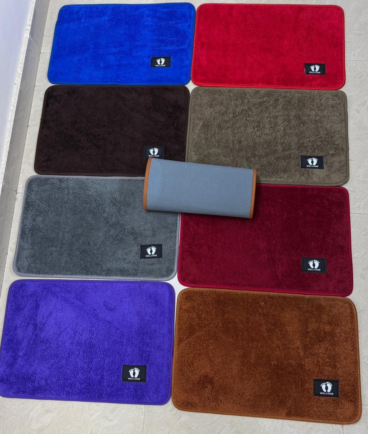 Image of Hanu Craft Microfiber, Polyester Door & Floor Mat